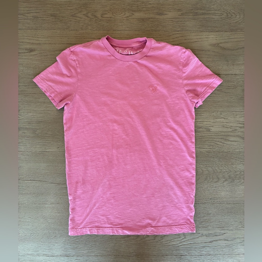 Pink American Eagle Crew Neck T-Shirt 🦅